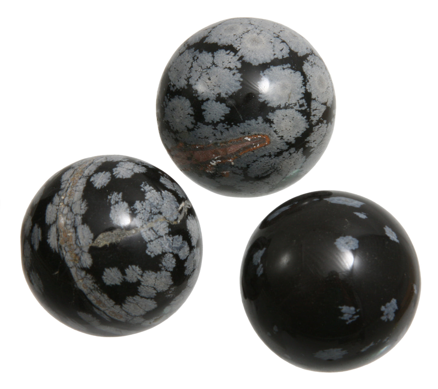 Schneeflockenobsidian Steinkugel ca. 40 mm