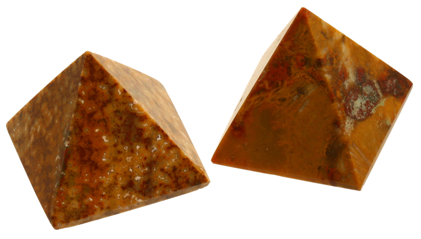 Buntchalcedon Pyramide 30 mm