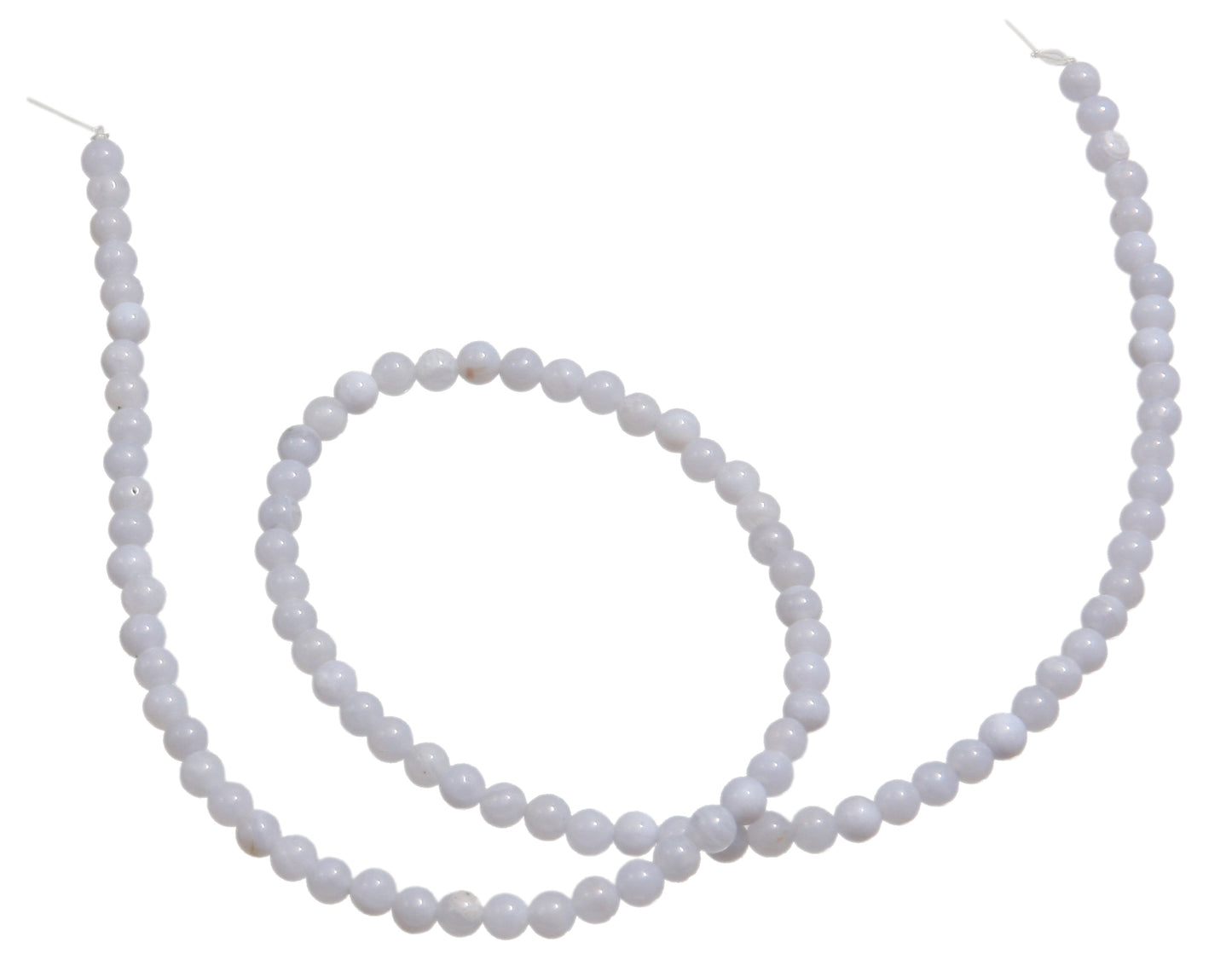 Chalcedon Kugelkette 45 cm 4 mm