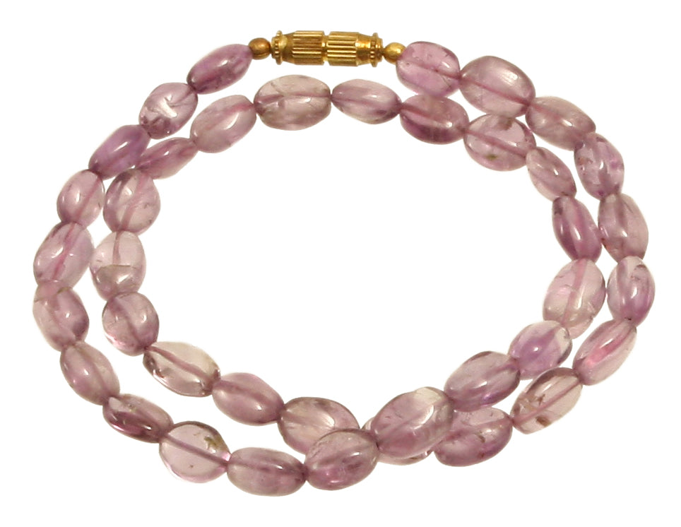 Amethyst hell Kette oval 40 cm