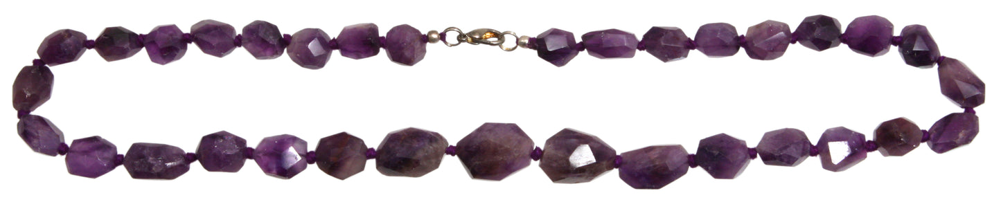 Amethyst Barockkette facettiert 45 cm