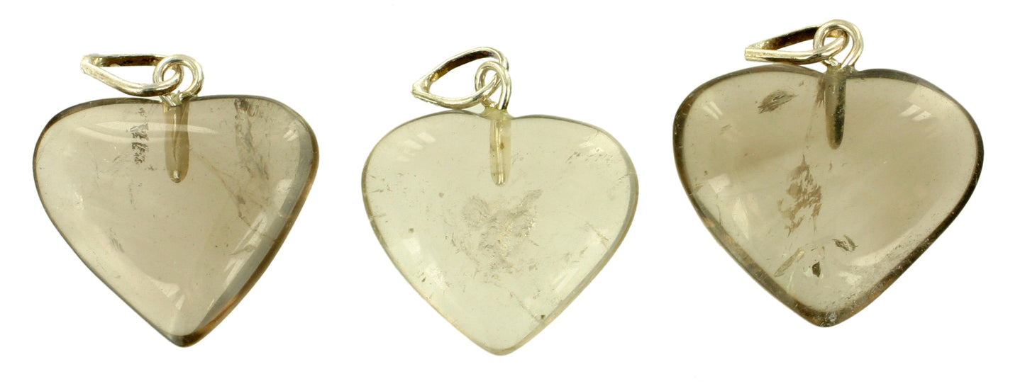 Rauchquarz Herzanhänger ca. 20 mm