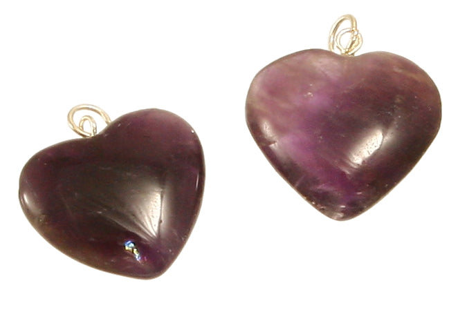 Amethyst Herzanhänger ca. 18-20 mm