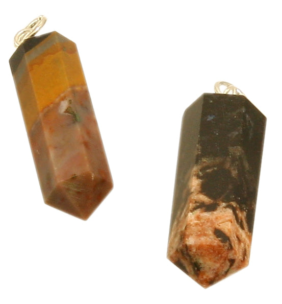 Sardonyx Anhänger Kristallform ca. 8 x 30 mm