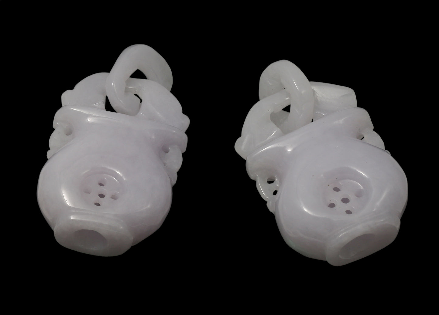 Lavendeljade Chinesische Vase 20x32mm