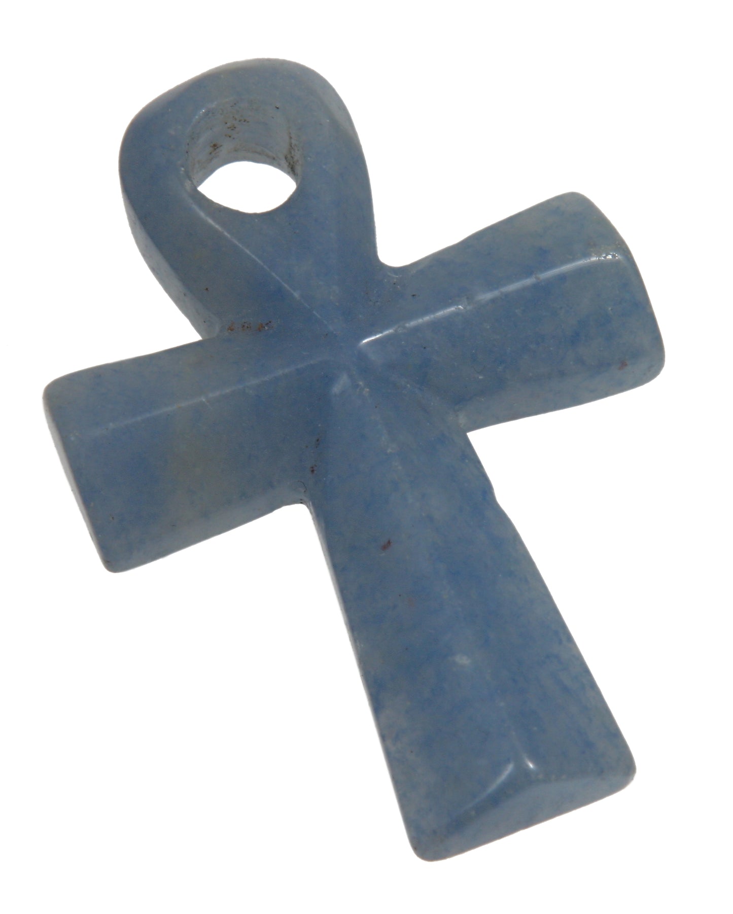 Blauquarz Henkelkreuz Anhänger