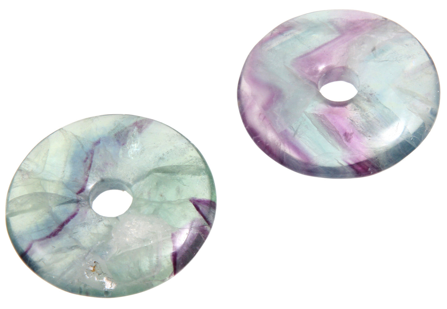 Fluorit Regenbogen Donut 40 mm