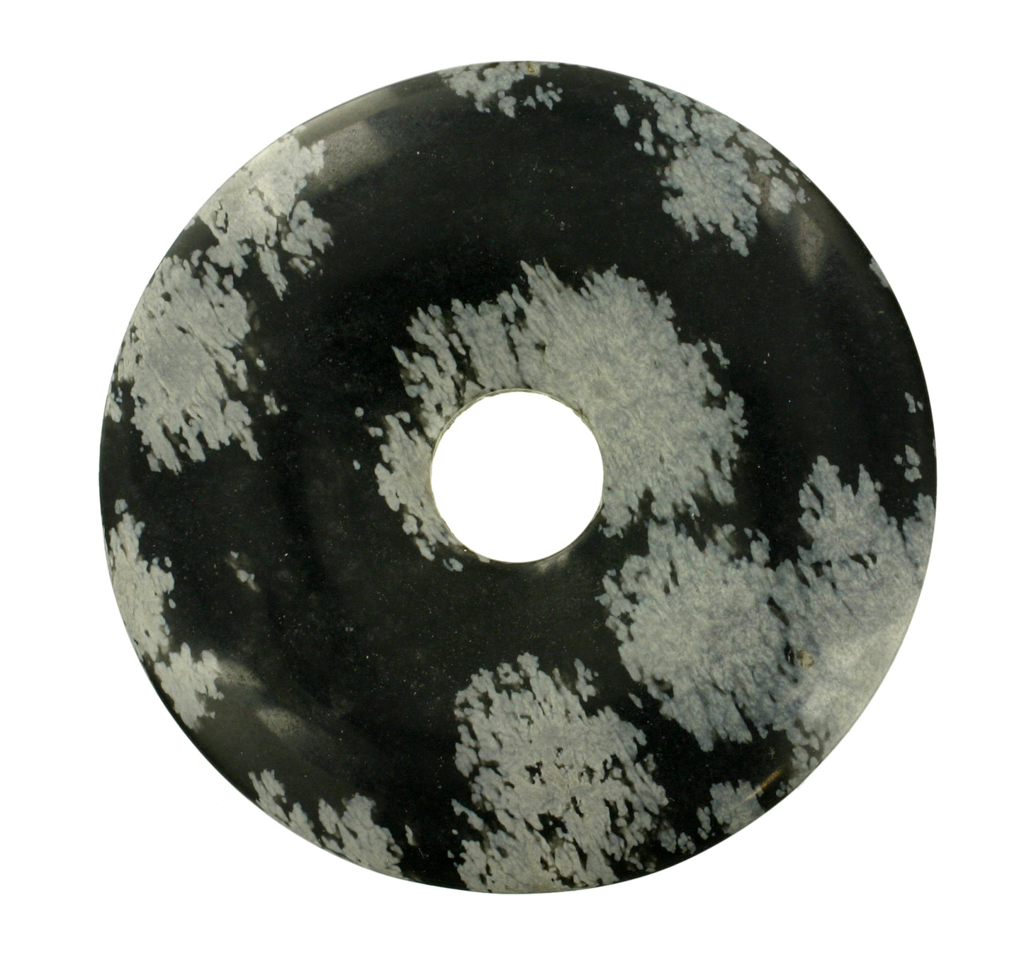 Schneeflockenobsidian Donut 50 mm