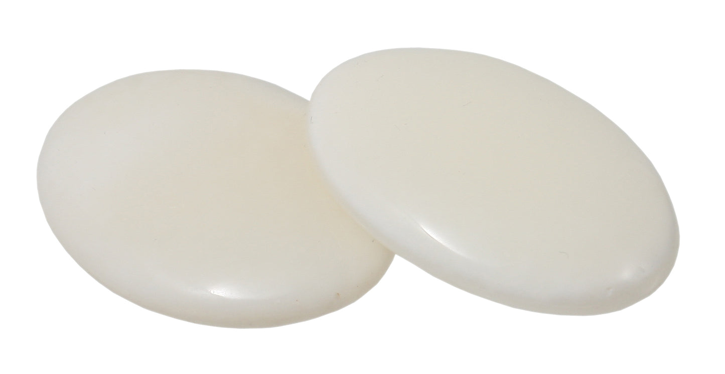 Achat weiß Cabochon 30 x 40 mm