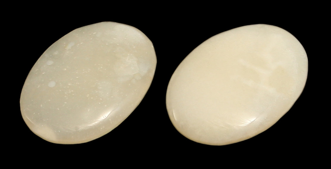Achat weiß Cabochon 55 x 40 mm