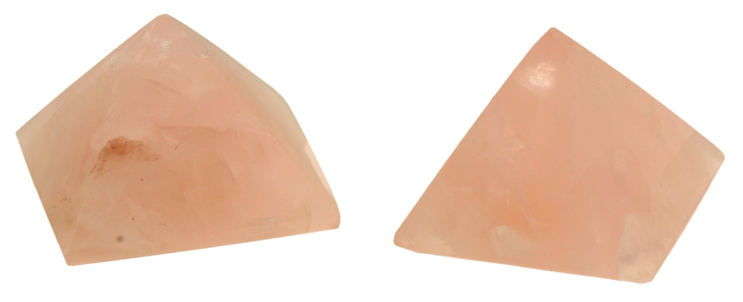 Rosenquarz Pyramide 20 mm