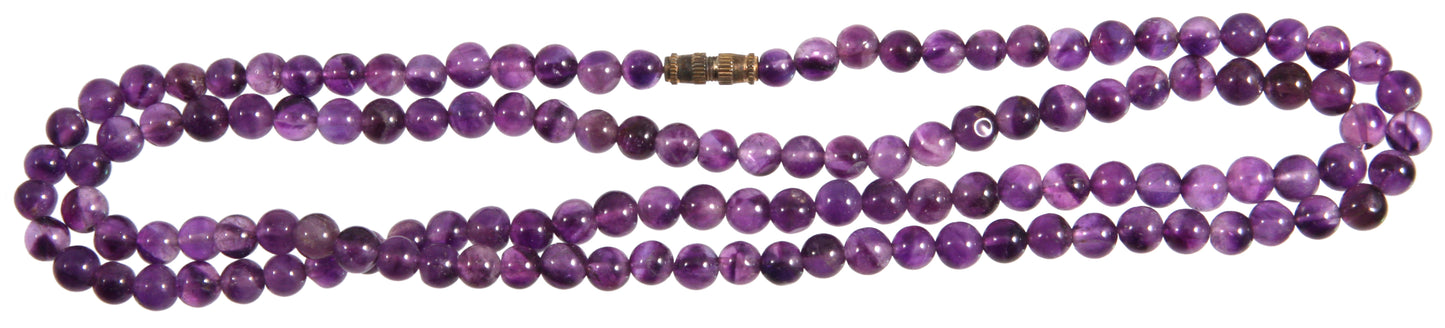 Amethyst Kugelkette 80 cm 5 - 7 mm