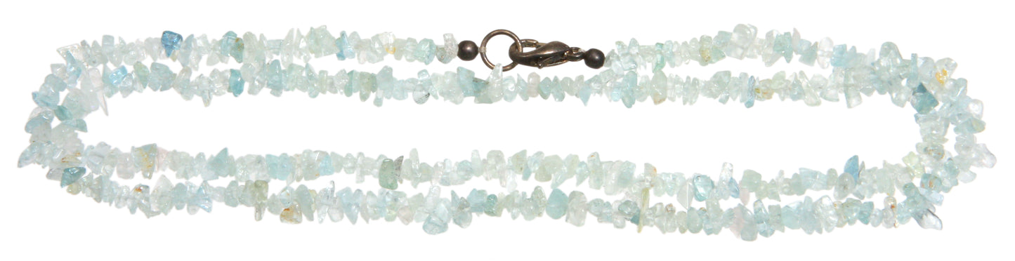 Aquamarin Kugelkette 60 cm 04 mm