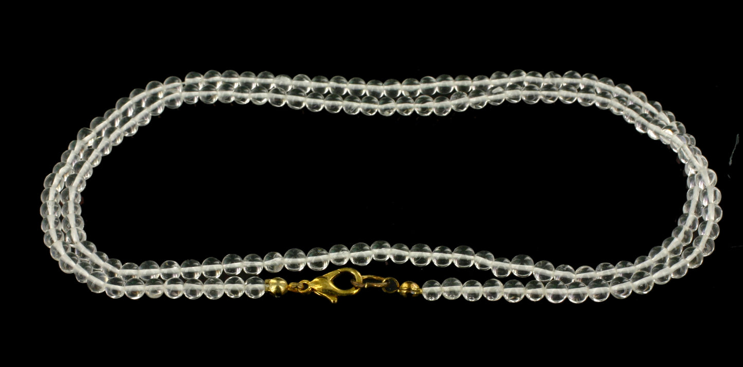 Bergkristall Kugelkette 60 cm 4 mm