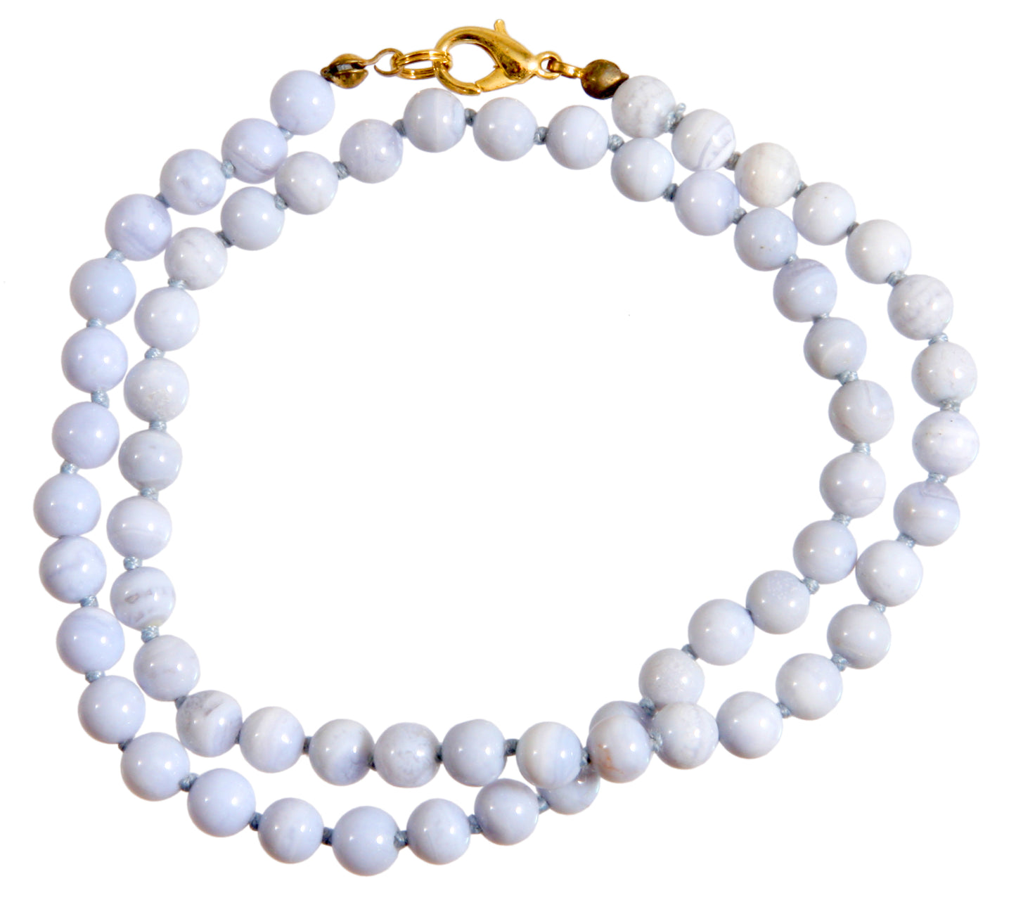 Chalcedon Kugelkette 40 cm 06 mm