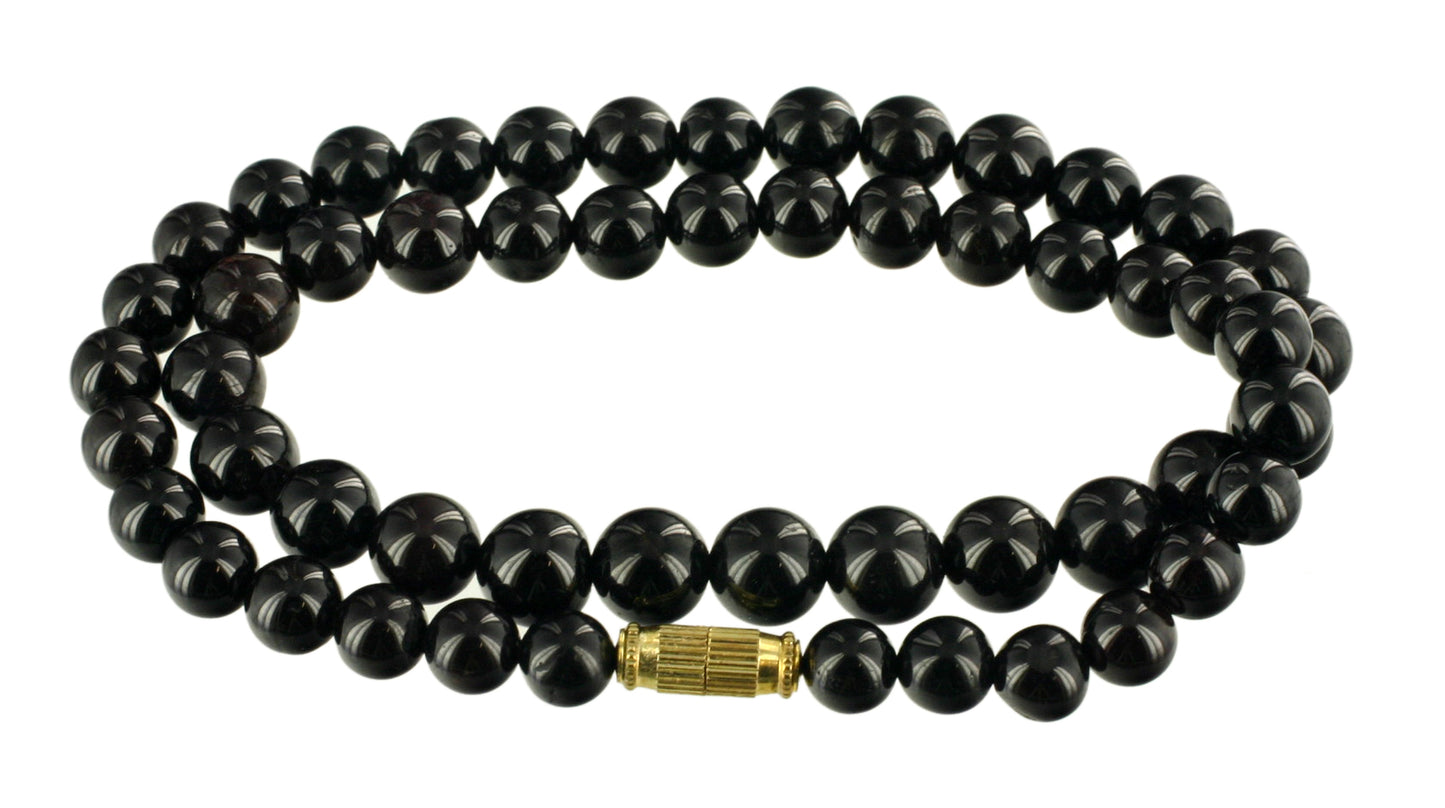 Granat Kugelkette 40 cm 7 - 8  mm