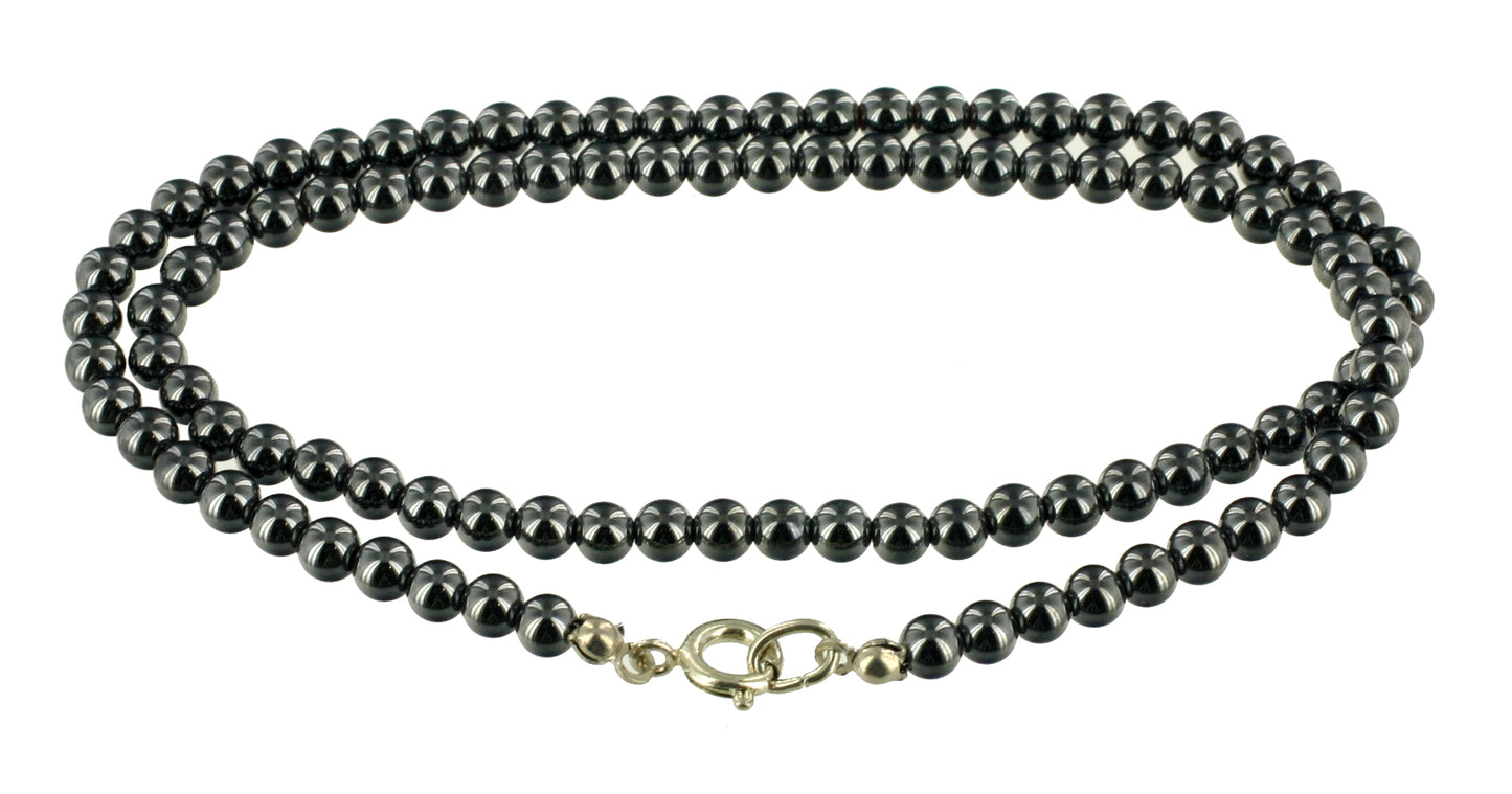 Hämatit-Magnetit Kugelkette 45 cm 04 mm
