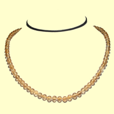 Zitrin Kugelkette 40 cm 04 mm