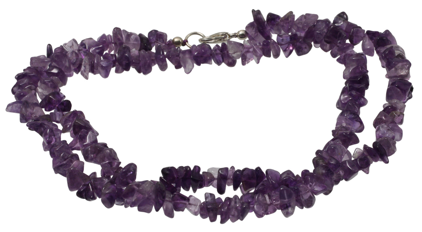Amethyst Splitterkette 60 cm