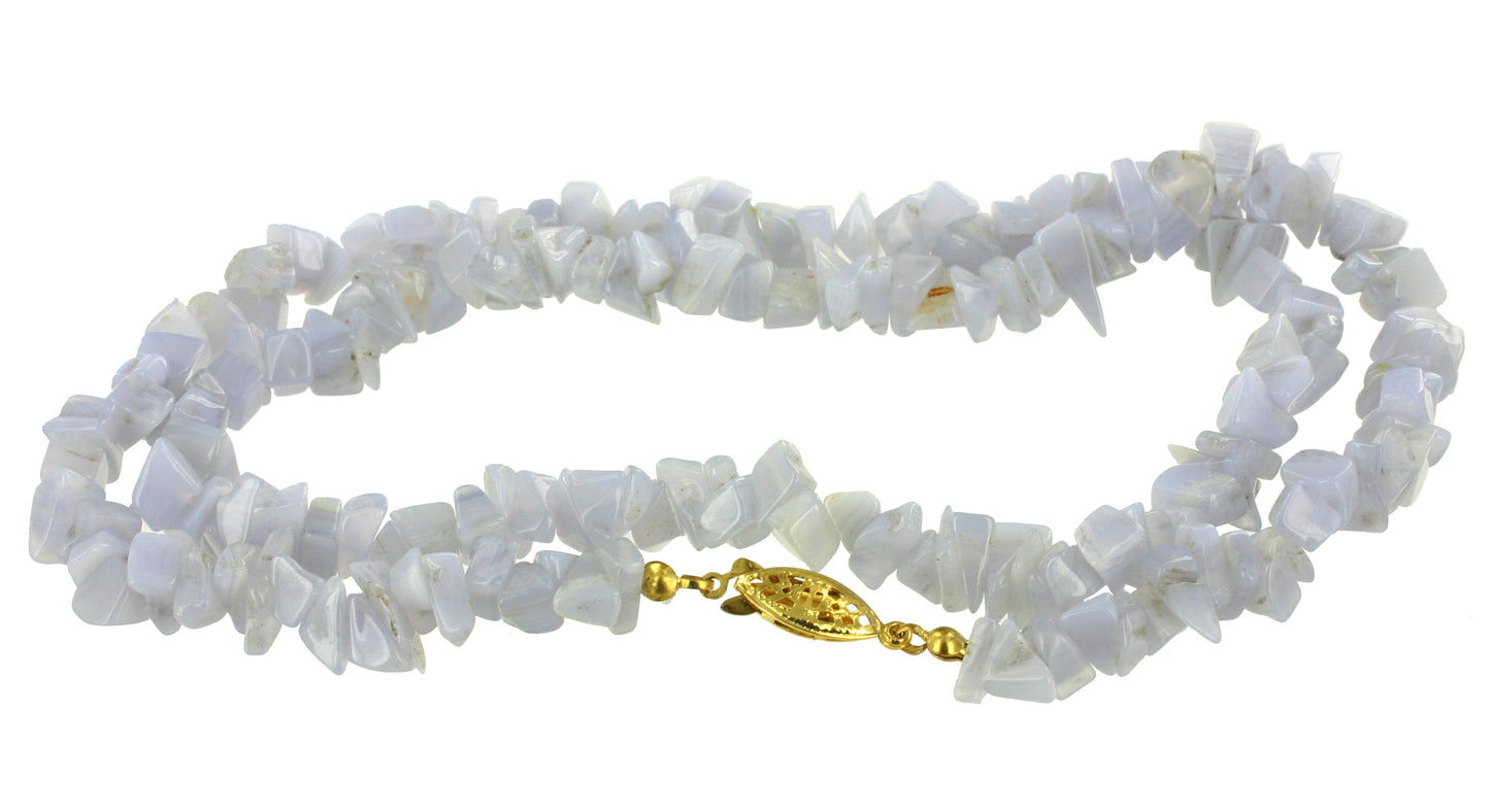 Chalcedon Splitterkette 60 cm