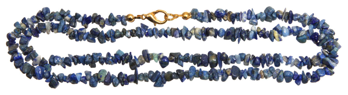 Lapislazuli B Splitterkette 60 cm