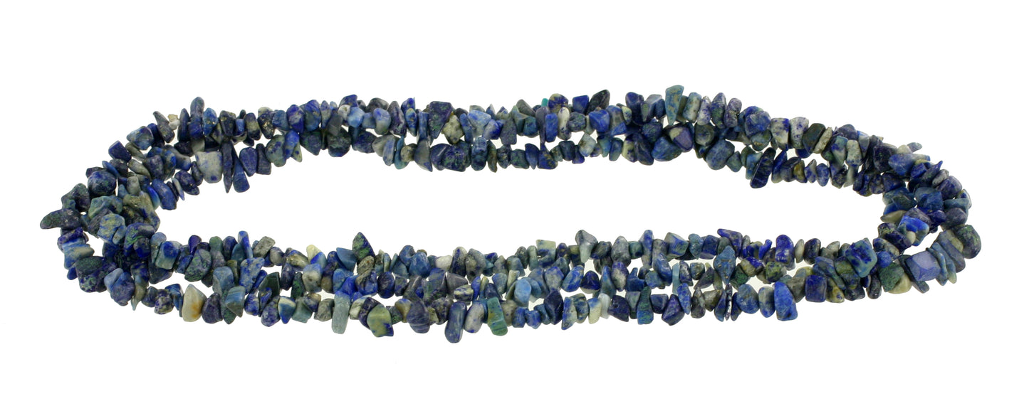 Lapislazuli B Splitterkette 80 cm