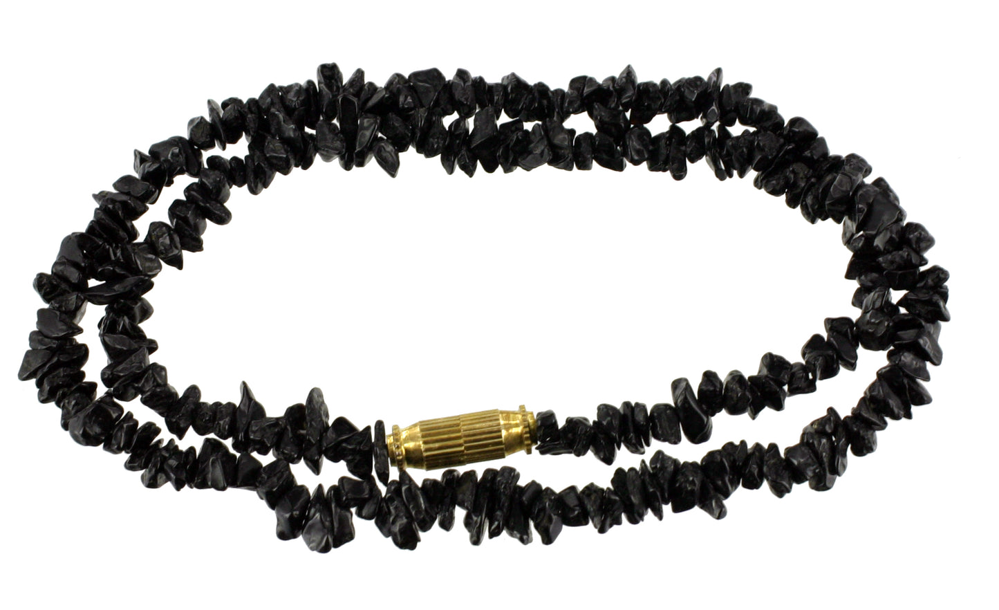 Turmalin schwarz Splitterkette 45 cm
