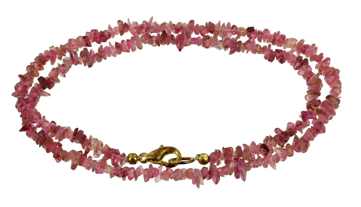 Turmalin rosa Splitterkette 40 cm