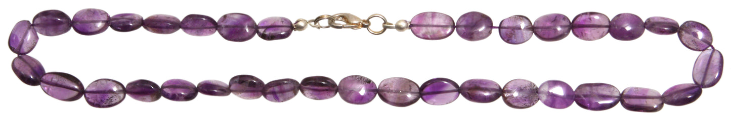 Amethyst Kette oval 40 cm