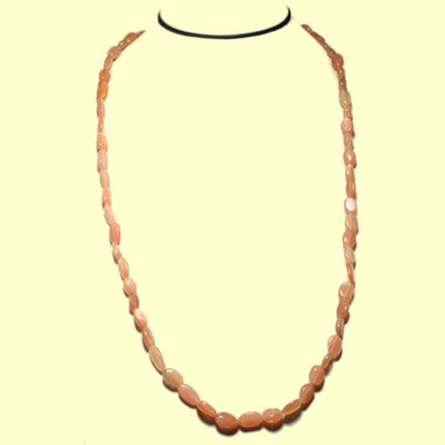 Mondstein rosa Kette oval 60 cm