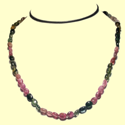 Turmalin Kette oval bunt 45 cm
