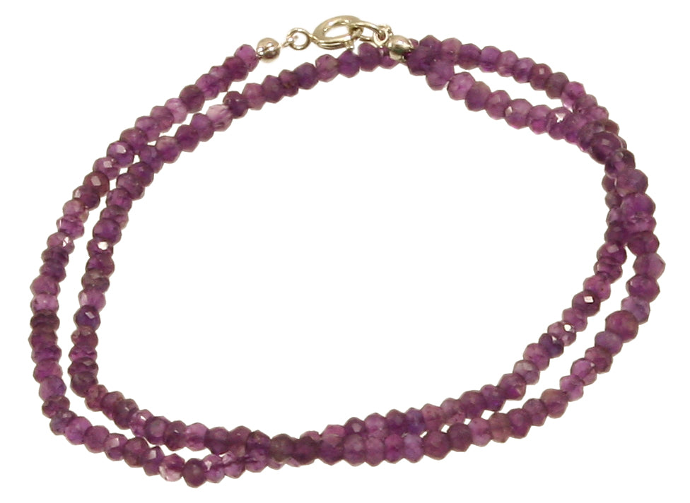 Amethyst Kette Rondellen fac. ca. 4mm, 40 cm
