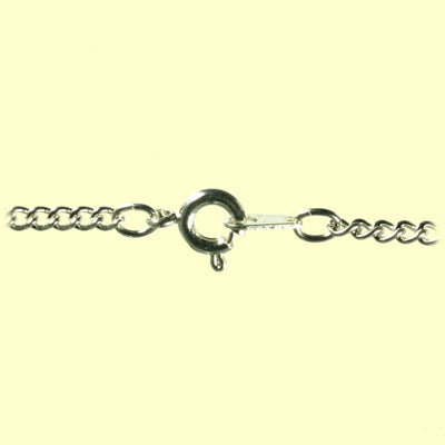 Metallkette versilbert 50 cm