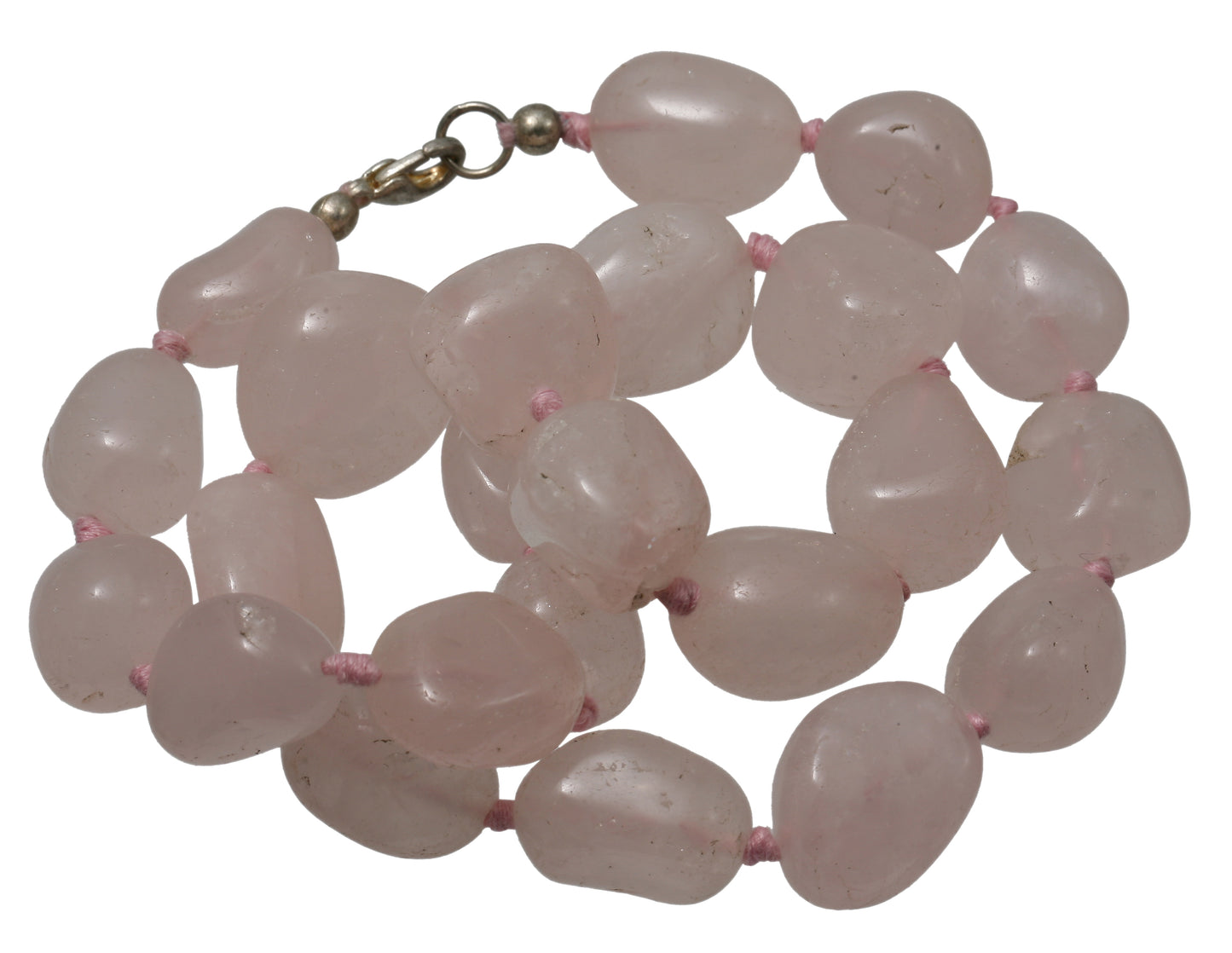 Rosenquarz A Barockkette 45 cm