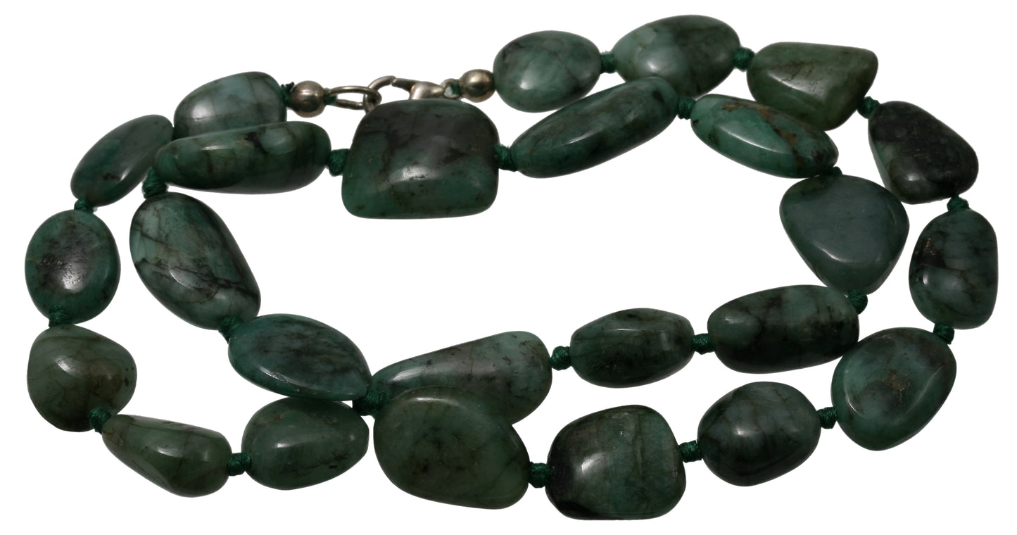 Smaragd Barockkette 45 cm