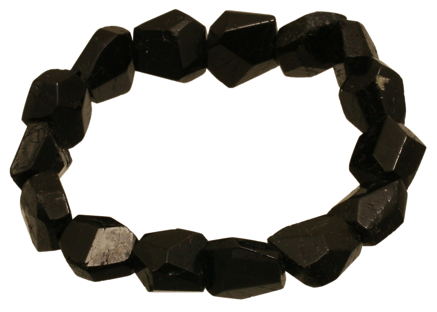 Turmalin schwarz facettiert Barockarmband