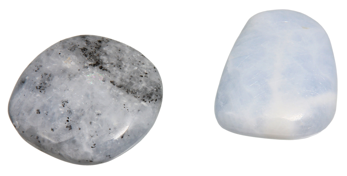 Calcit blau Scheibensteine
