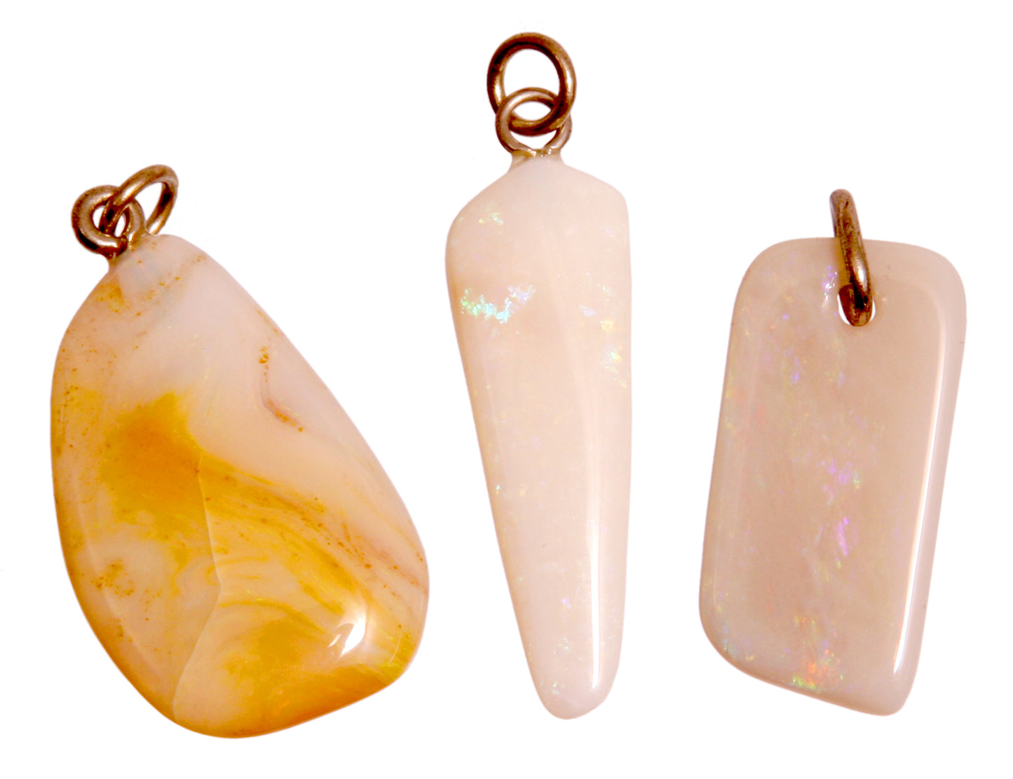 Opal (Edelopal) Trommelsteinanhänger