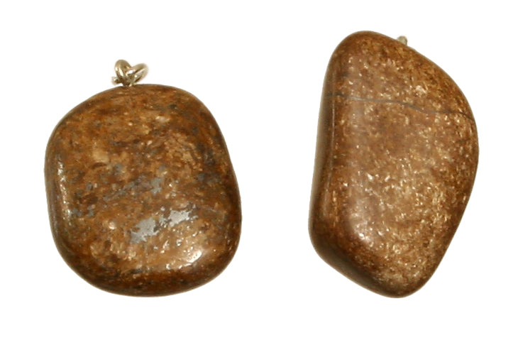 Bronzit Trommelsteinanhänger