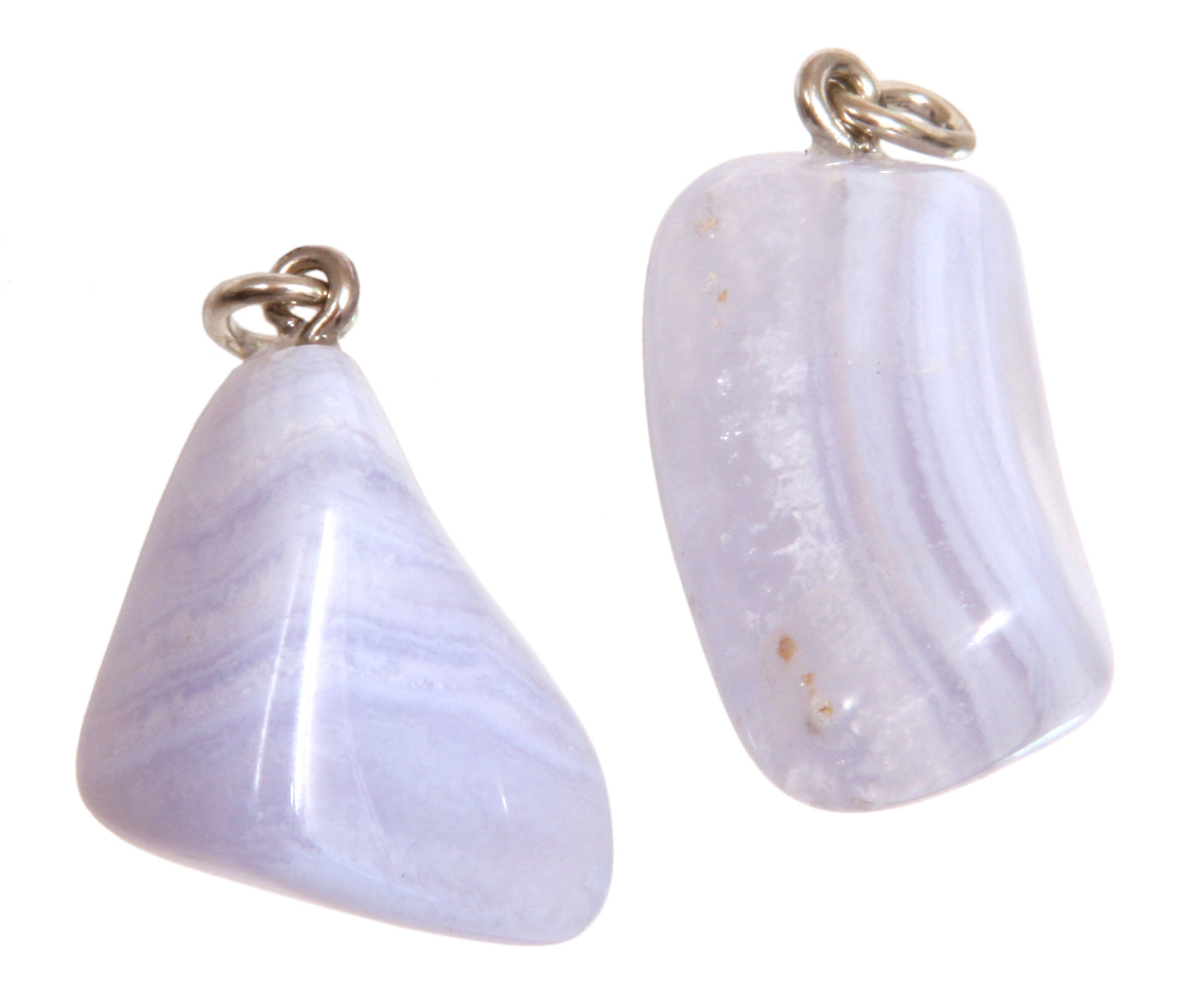 Chalcedon Trommelsteinanhänger