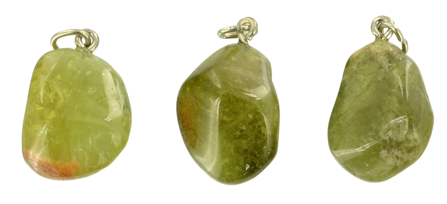 Grossular Trommelsteinanhänger