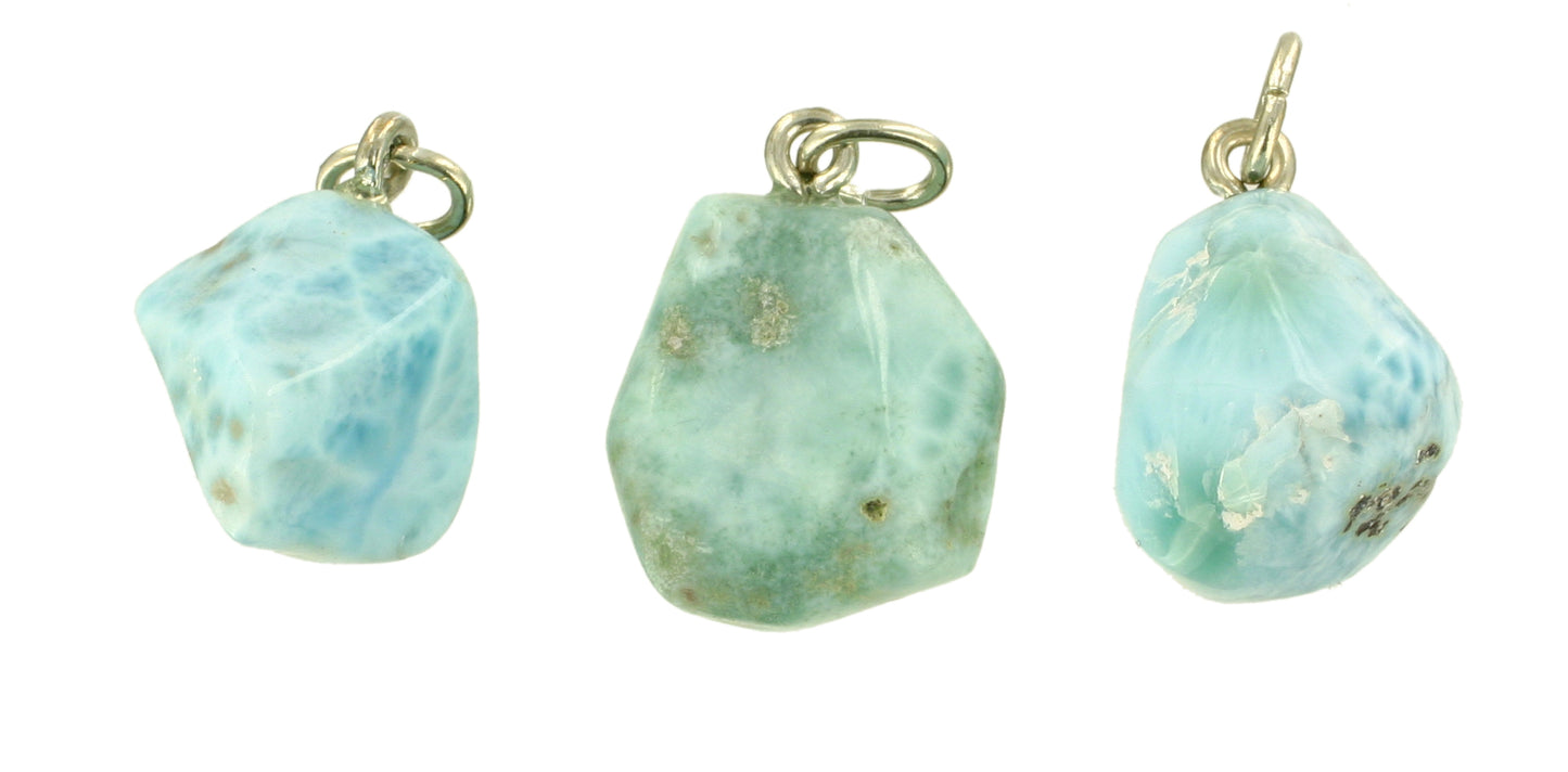Larimar Trommelsteinanhänger