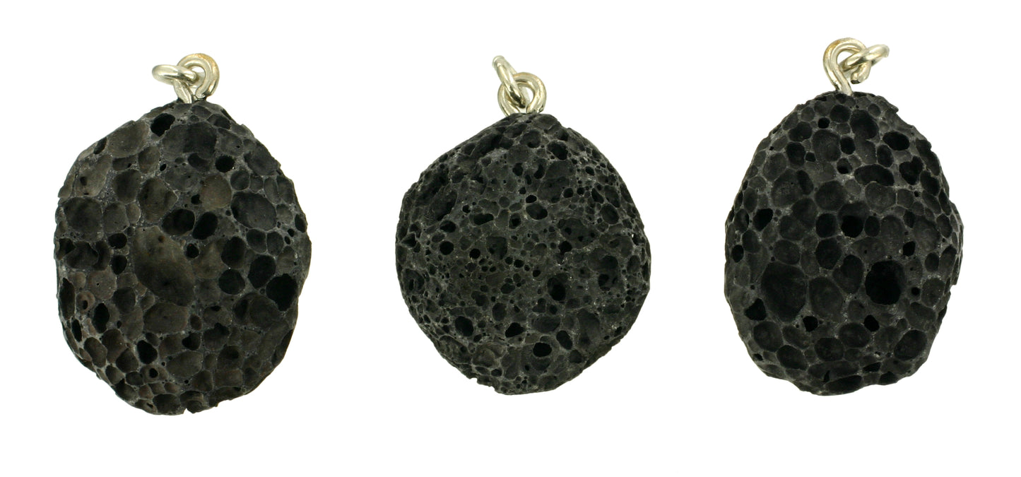 Lava Trommelsteinanhänger
