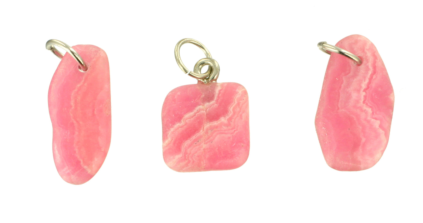 Rhodochrosit Trommelsteinanhänger