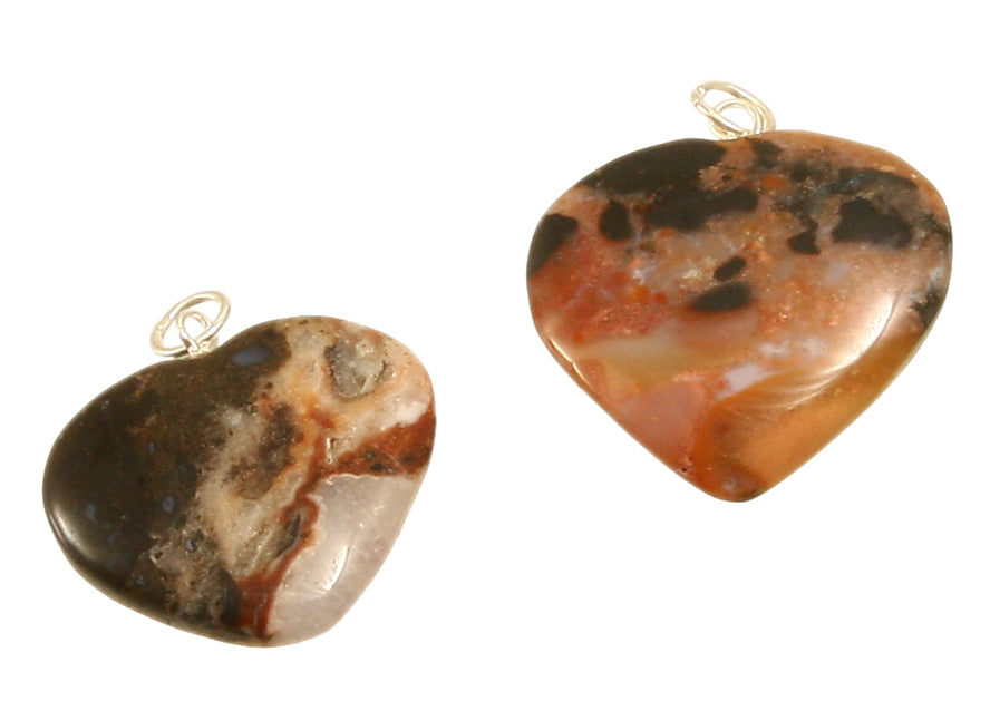 Sardonyx Herzanhänger ca. 25 mm