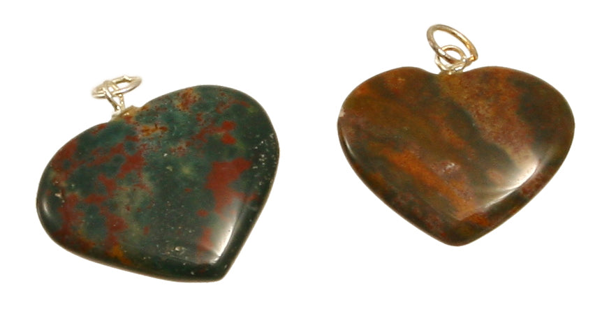 Buntchalcedon Herzanhänger ca. 25 mm
