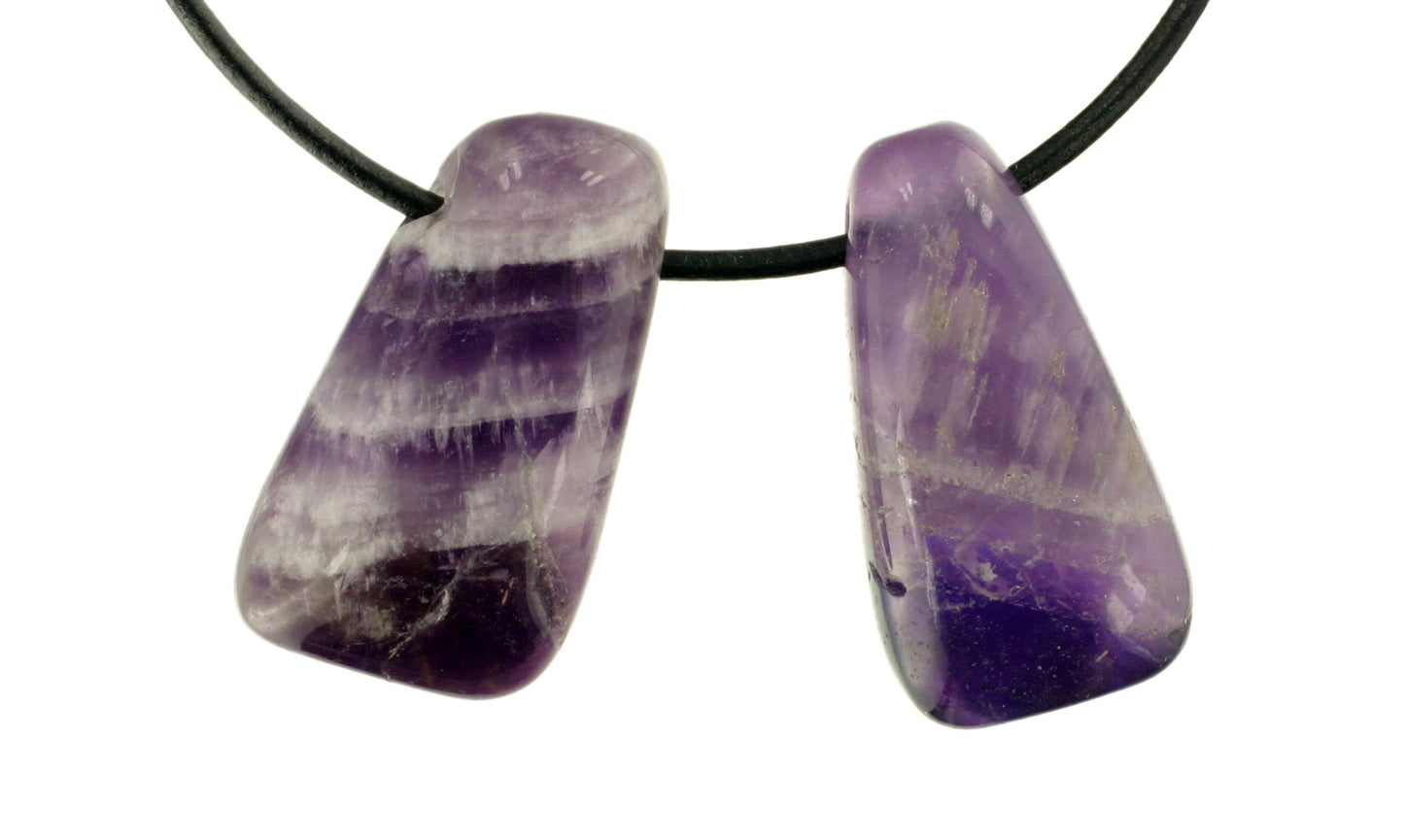 Amethyst Triangel durchbohrt