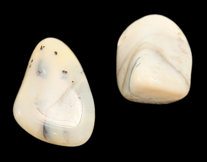 Opal (Milchopal) Trommelstein durchbohrt