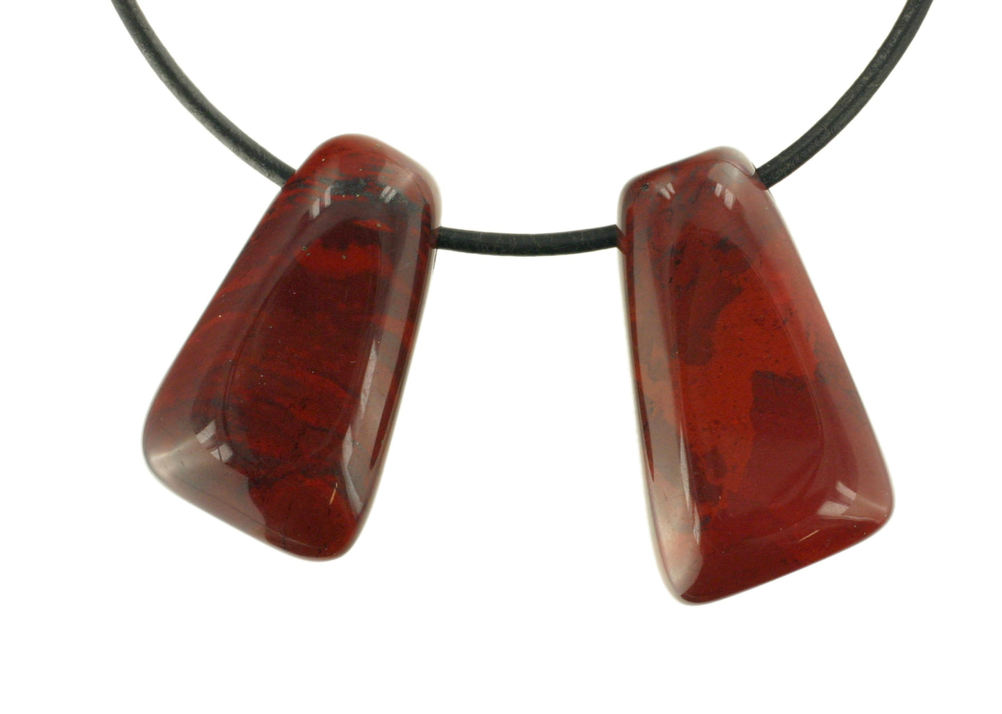 Jaspis rot (dunkel) Triangel durchbohrt