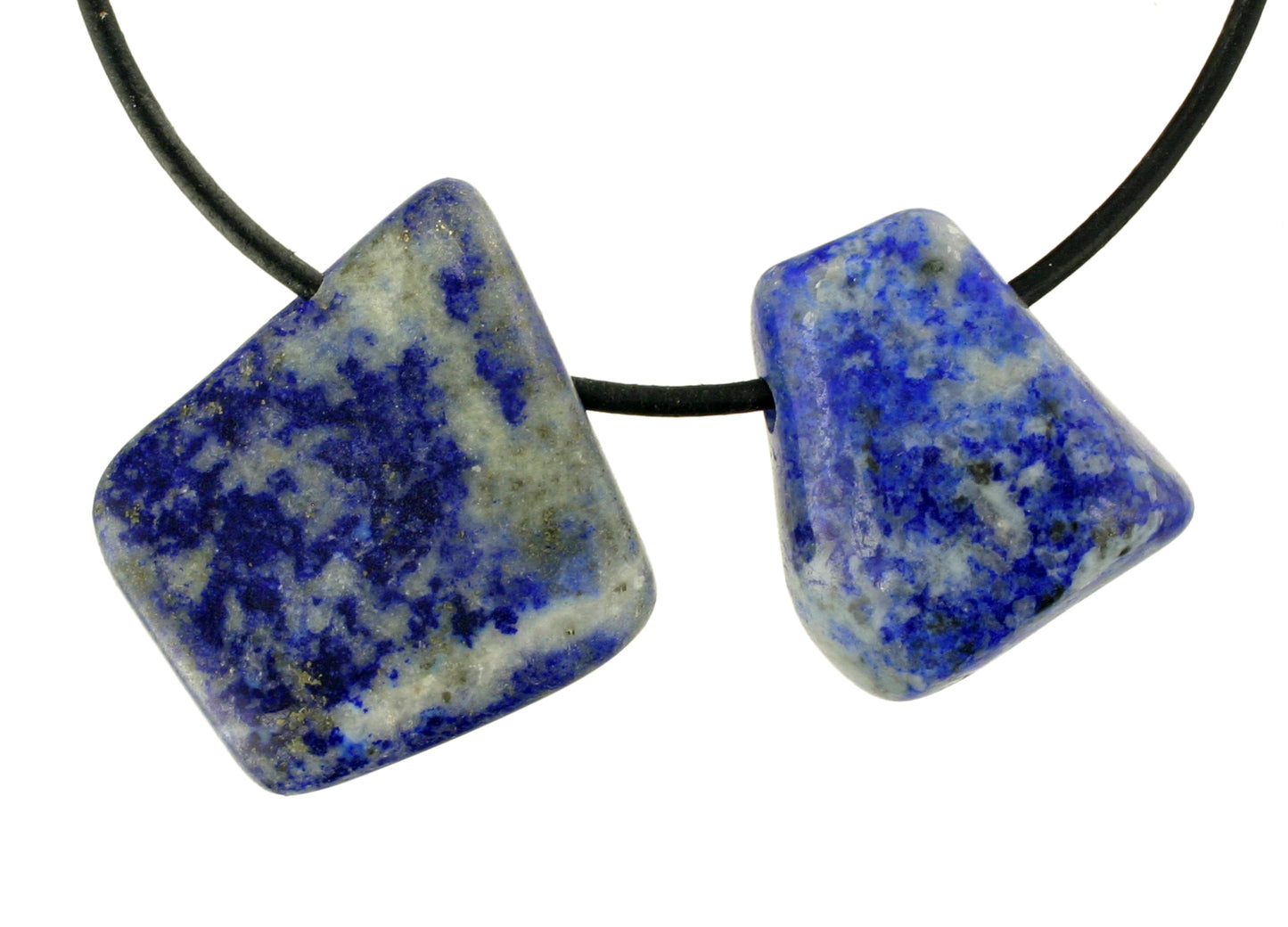Lapislazuli -B- Trommelstein durchbohrt